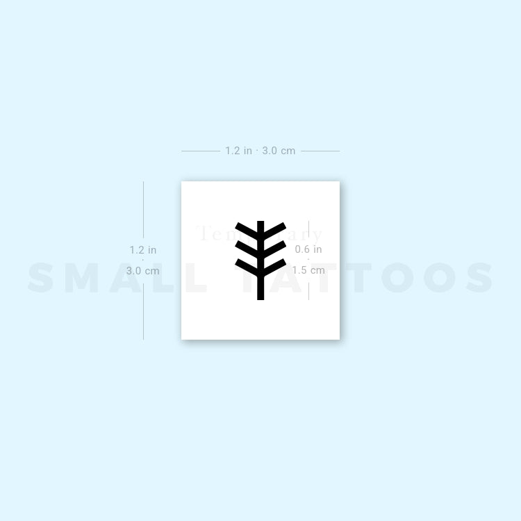 Beltane Symbol Temporary Tattoo (Set of 3)