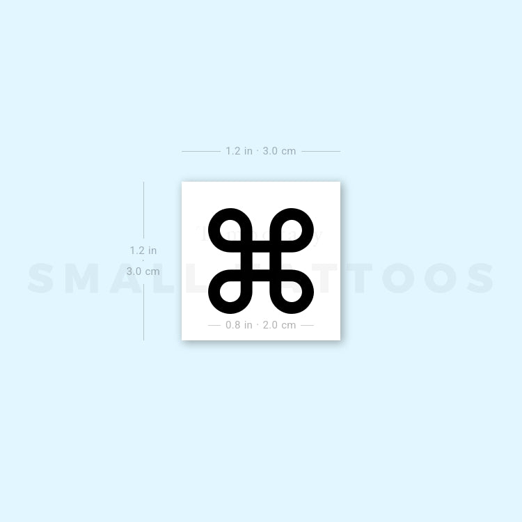 Looped Square Temporary Tattoo (Set of 3)