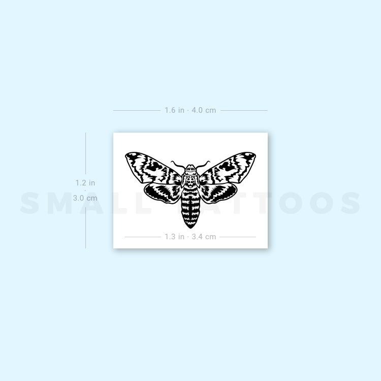 Moth Temporary Tattoo (Set of 3)