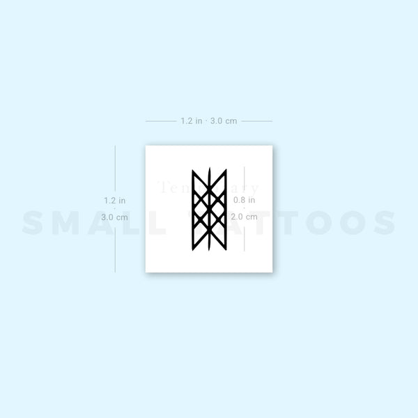 Web Of Wyrd Temporary Tattoo (Set of 3)