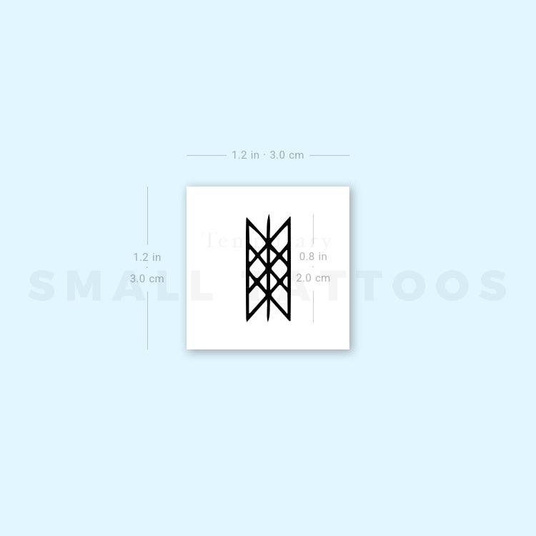 Web Of Wyrd Temporary Tattoo (Set of 3)