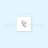 Letter G Script Temporary Tattoo (Set of 3)