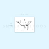 Whale By Stefano Mazza Temporary Tattoo (Set of 3)