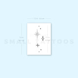 Stars Sparkles Temporary Tattoo (Set of 3)