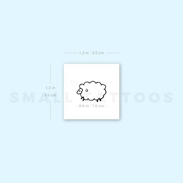 Little Sheep Temporary Tattoo (Set of 3)