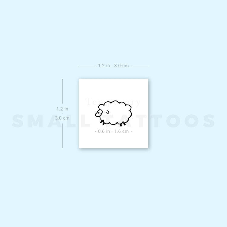 Little Sheep Temporary Tattoo (Set of 3)