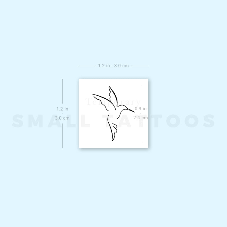 Hummingbird Temporary Tattoo (Set of 3)