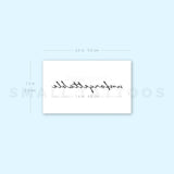 Handwritten Unforgettable Temporary Tattoo (Set of 3)