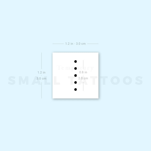 Five Dots Temporary Tattoo (Set of 3)