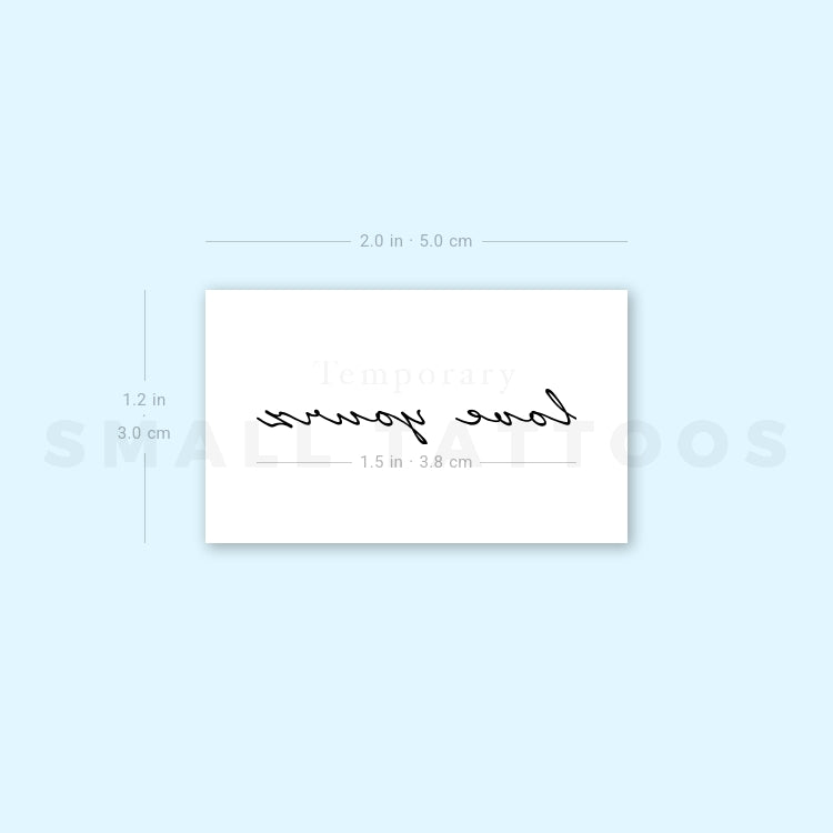 Love Yourz Temporary Tattoo (Set of 3)