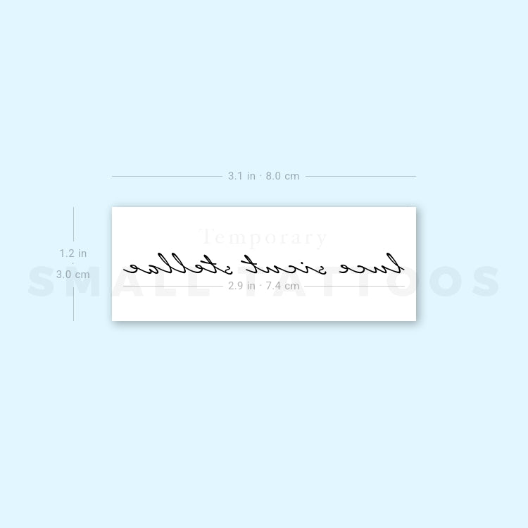 Luce Sicut Stellae Temporary Tattoo (Set of 3)