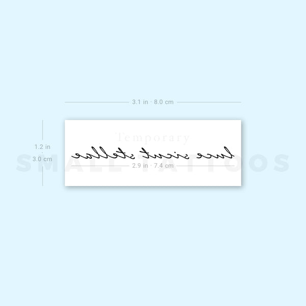 Luce Sicut Stellae Temporary Tattoo (Set of 3)
