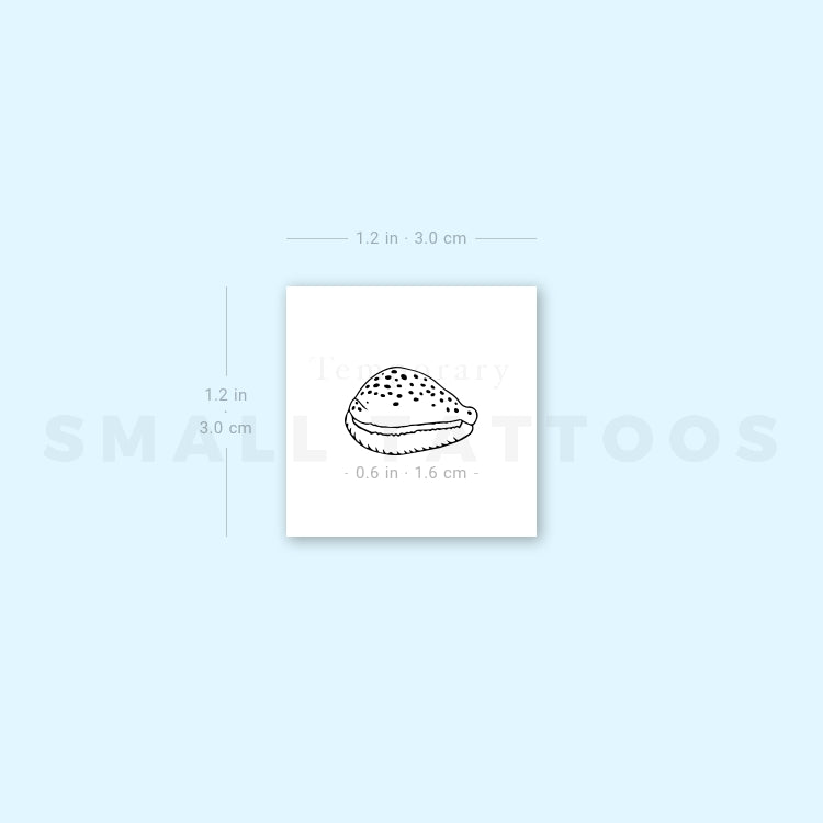 Cowrie Shell Temporary Tattoo (Set of 3)