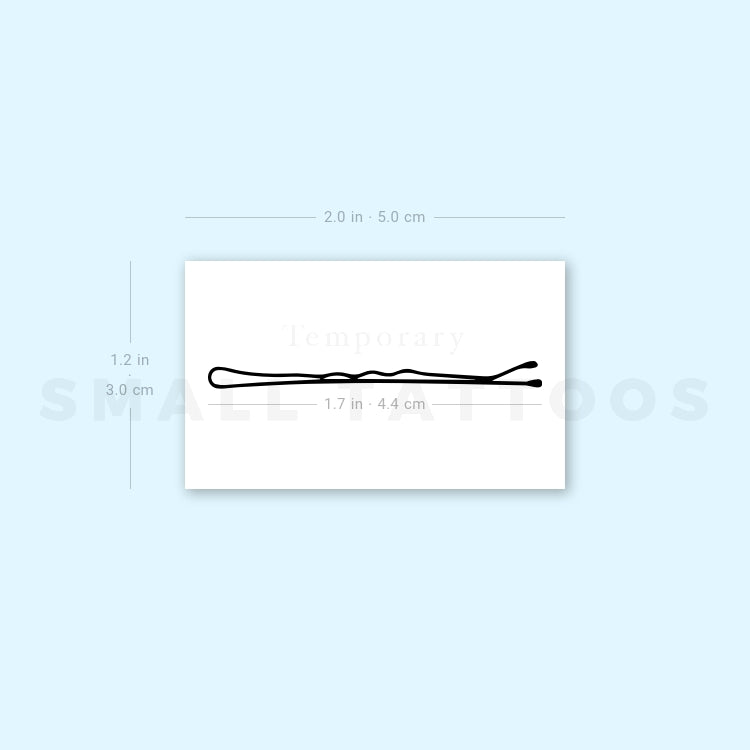 Hair Pin Temporary Tattoo (Set of 3)