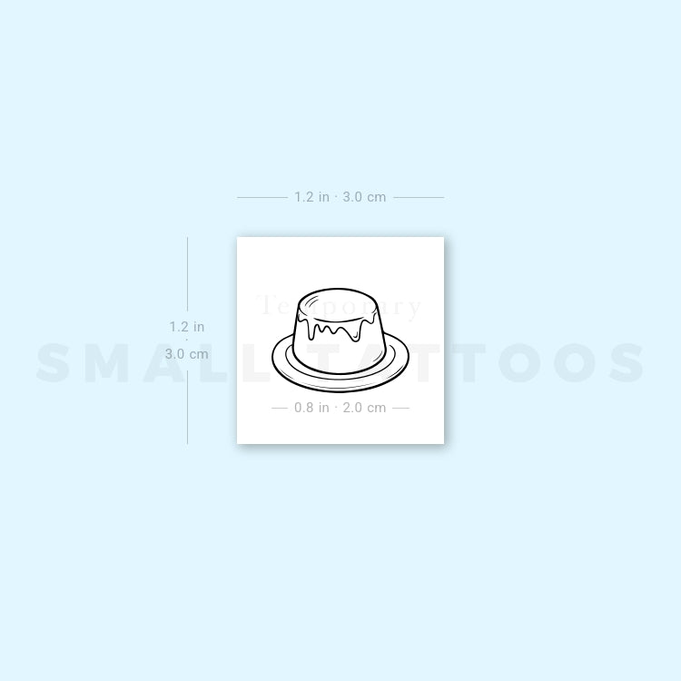 Creme Caramel Temporary Tattoo (Set of 3)