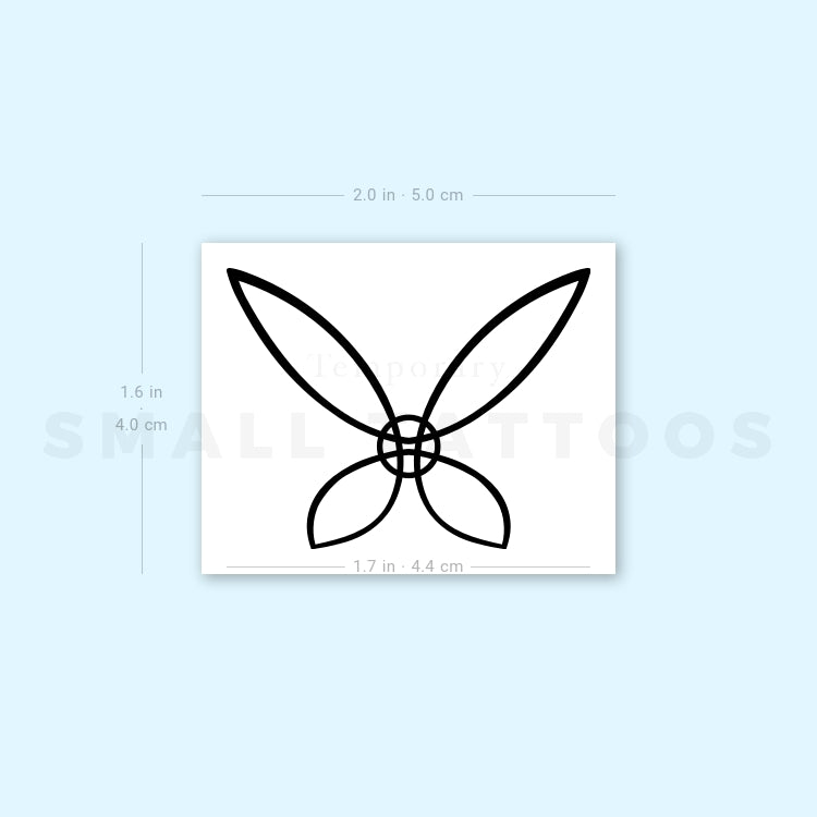 Witch's Knot Butterfly Temporary Tattoo (Set of 3)