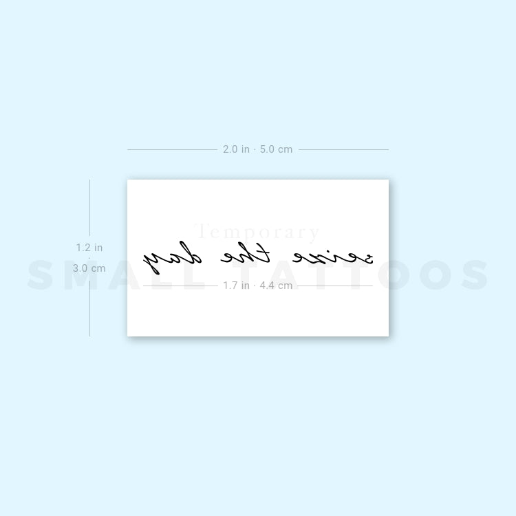 Seize The Day Temporary Tattoo (Set of 3)