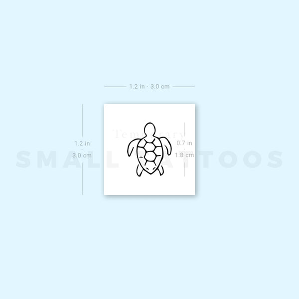 Little Turtle Temporary Tattoo (Set of 3)