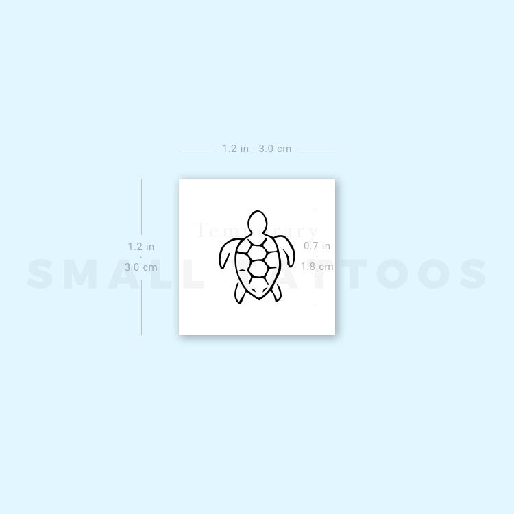 Little Turtle Temporary Tattoo (Set of 3)