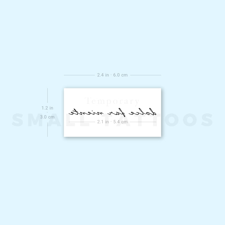 Dolce Far Niente Temporary Tattoo (Set of 3)
