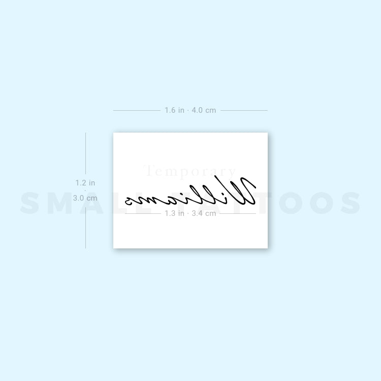 Tatuaje temporal de Williams (juego de 3)