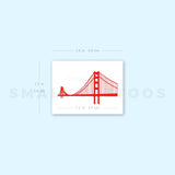 Golden Gate Bridge Temporary Tattoo (Set of 3)