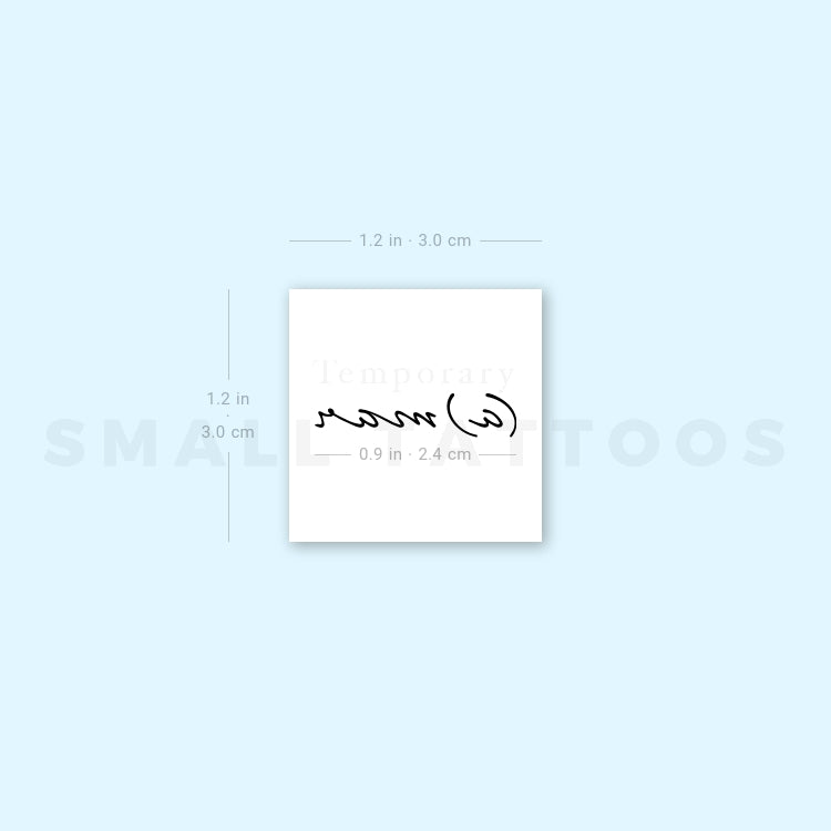 (A) Mar Temporary Tattoo (Set of 3)