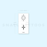 Finger Composition 6 Temporary Tattoo (Set of 3)