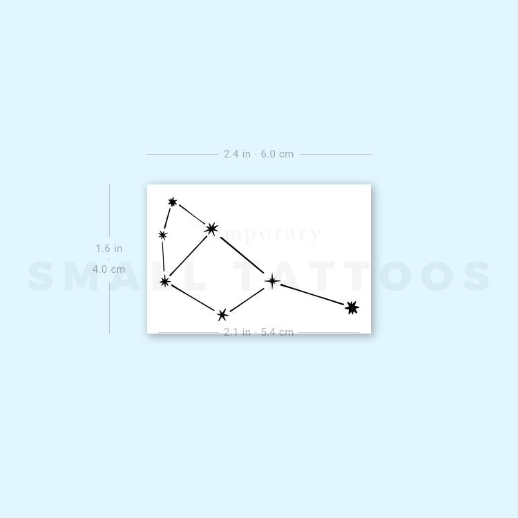 Pleiades Asterism Temporary Tattoo (Set of 3)