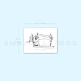 Sewing Machine Temporary Tattoo (Set of 3)