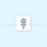 Small Kabbalah Tree Of Life Temporary Tattoo (Set of 3)