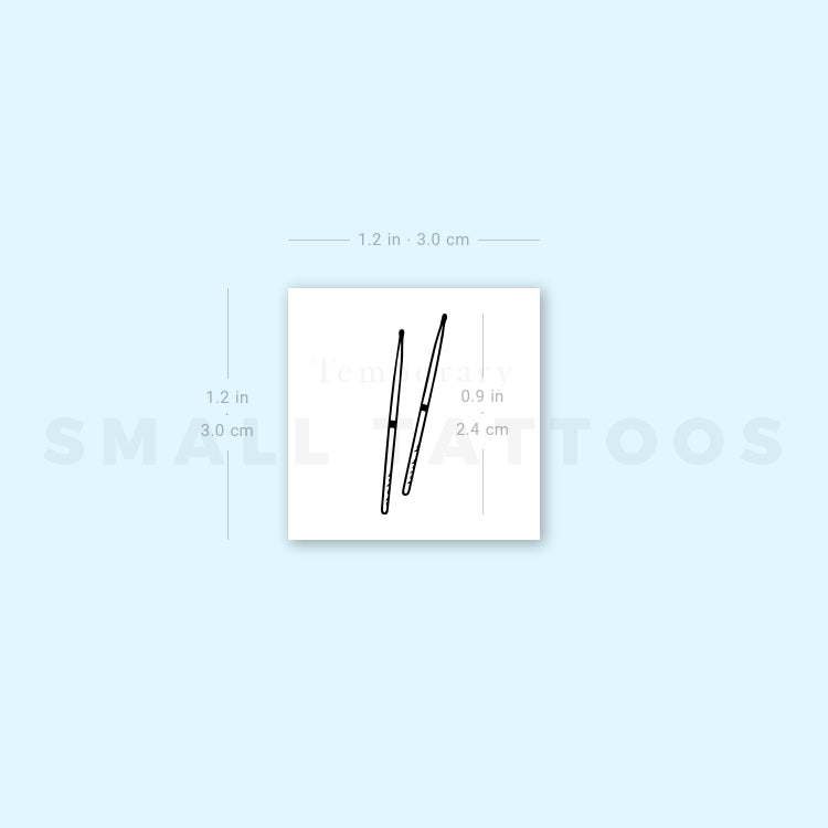 Drumsticks Temporary Tattoo (Set of 3)