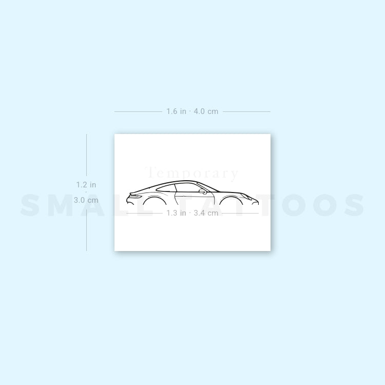 Porsche 911 GT3 Touring Temporary Tattoo (Set of 3)