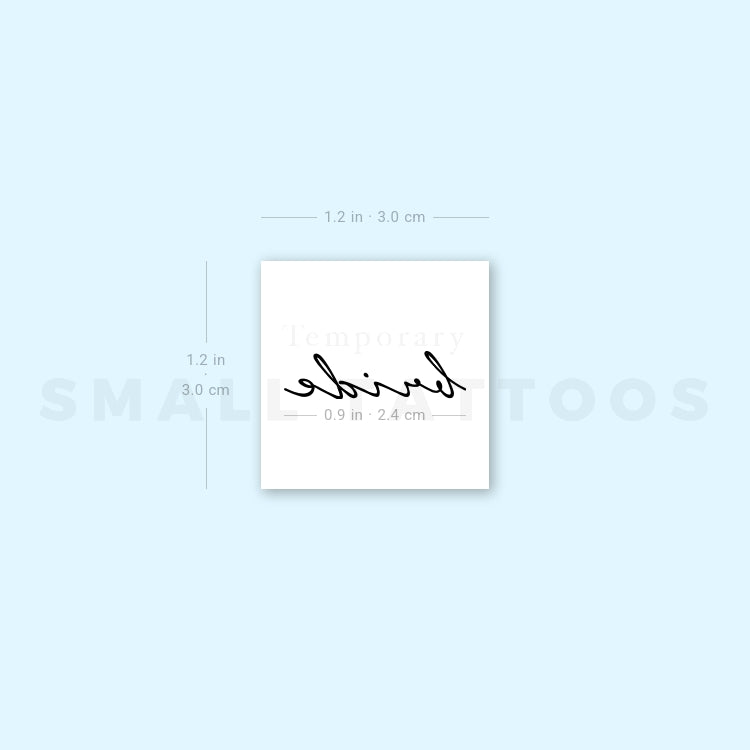 Bride Temporary Tattoo (Set of 3)