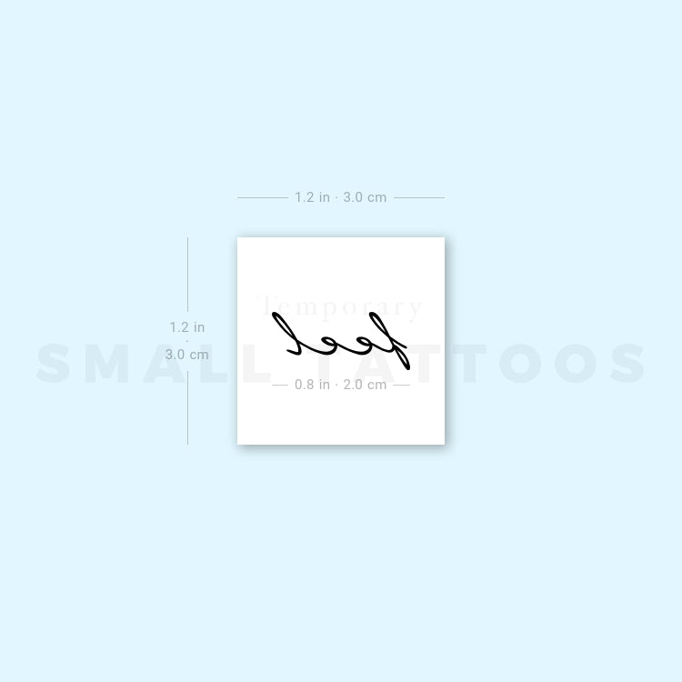 Feel Temporary Tattoo (Set of 3)