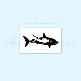 Shark Scuba Diving Temporary Tattoo (Set of 3)