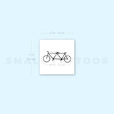 Tandem Bike Temporary Tattoo (Set of 3)