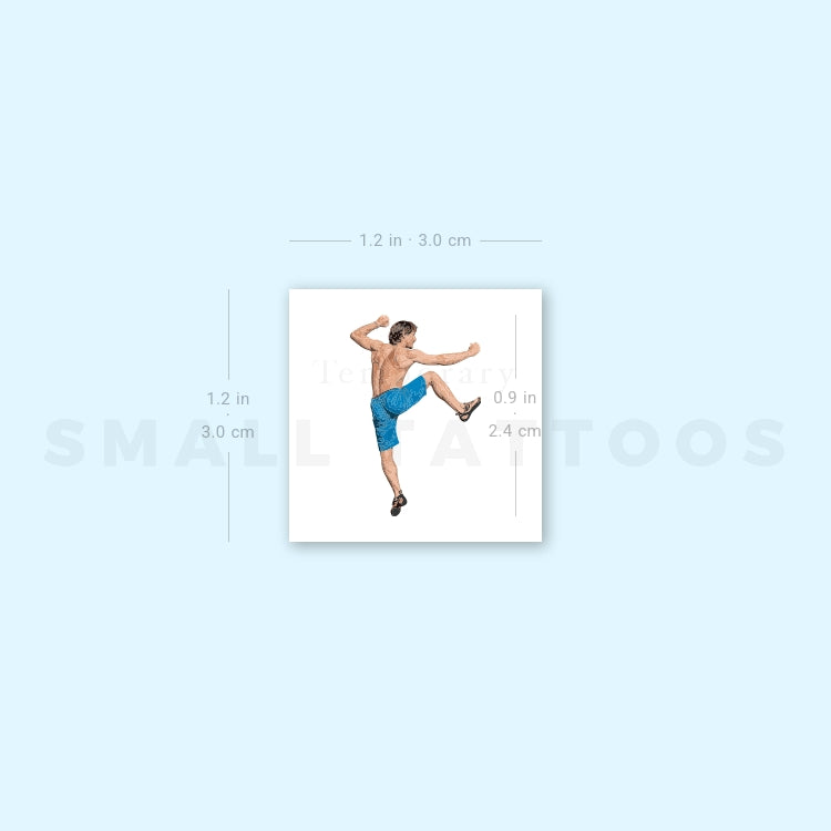 Rock Climber Temporary Tattoo (Set of 3)