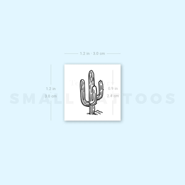 Saguaro Temporary Tattoo (Set of 3)