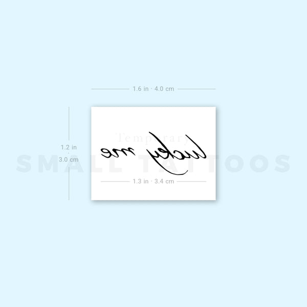 Small Lucky Me Temporary Tattoo (Set of 3)
