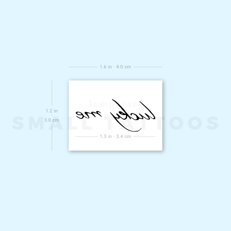 Small Lucky Me Temporary Tattoo (Set of 3)