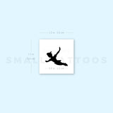 Flying Peter Pan Silhouette Temporary Tattoo (Set of 3)