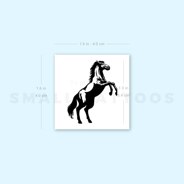 Standing Horse Temporary Tattoo (Set of 3)