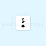 Queen Of Spades Temporary Tattoo (Set of 3)