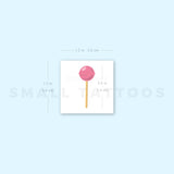 Pink Lollipop Temporary Tattoo (Set of 3)