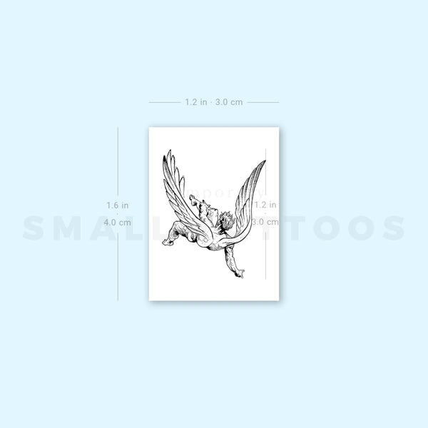 Falling Angel Temporary Tattoo (Set of 3)