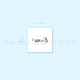 E = Mc2 Temporary Tattoo (Set of 3)