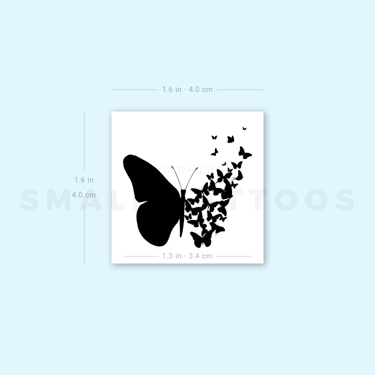 Butterfly Birth Temporary Tattoo (Set of 3)