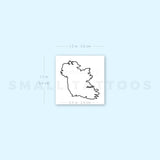 Map Of Ireland Temporary Tattoo (Set of 3)