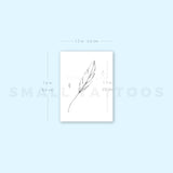 Feather By Stefano Mazza Temporary Tattoo (Set of 3)